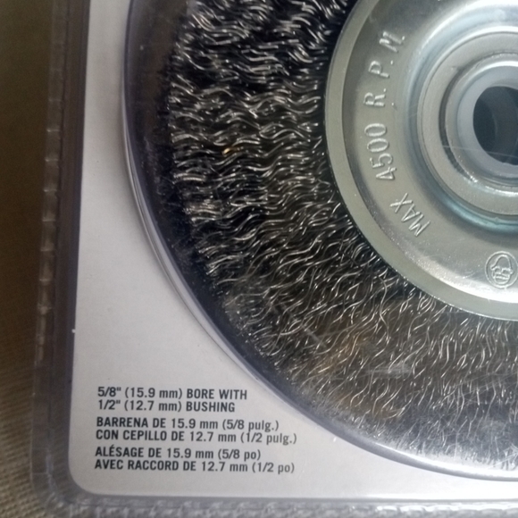 Porter Cable  4" Wire Wheel Brush 3-Pack  PC497203PK NEW SEALED - Picture 6 of 8